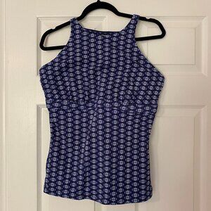 Athleta Tangier High Neck Tankini Swim Top Size 40D/DD
